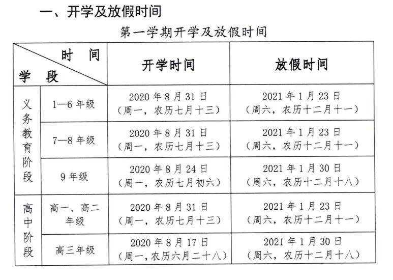 最新消息，开学时间定了！